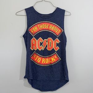 Live Nation Merchandise Tank Top For Thise About To Rock AC/DC Size Small